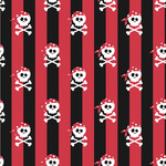 Pirate & Stripes Wallpaper & Surface Covering (Water Activated 24"x 24" Sample)