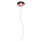 Pirate & Stripes White Plastic 7" Stir Stick - Oval - Single Stick