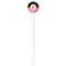 Pirate & Stripes White Plastic 7" Stir Stick - Round - Single Stick