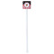 Pirate & Stripes White Plastic Stir Stick - Single Sided - Square - Single Stick