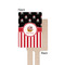 Pirate & Stripes Wooden 6.25" Stir Stick - Rectangular - Single - Front & Back