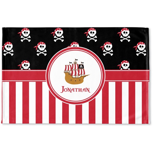 Custom Pirate & Stripes Woven Mat (Personalized)