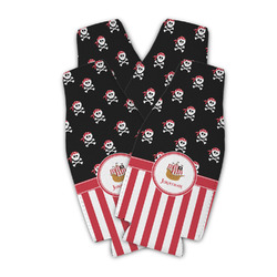 Pirate & Stripes Zipper Bottle Cooler - Set of 4 (Personalized)