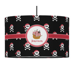 Pirate 12" Drum Pendant Lamp - Fabric (Personalized)