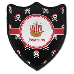 Pirate Iron On Shield Patch B w/ Name or Text