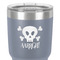 Pirate 30 oz Stainless Steel Ringneck Tumbler - Grey - Close Up