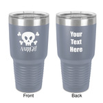 Pirate 30 oz Stainless Steel Tumbler - Grey - Double-Sided (Personalized)