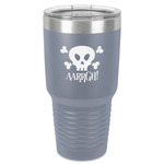 Pirate 30 oz Stainless Steel Tumbler - Grey - Single-Sided (Personalized)