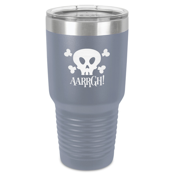 Custom Pirate 30 oz Stainless Steel Tumbler - Grey - Single-Sided (Personalized)