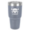 Pirate 30 oz Stainless Steel Ringneck Tumbler - Grey - Front