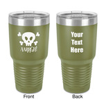 Pirate 30 oz Stainless Steel Tumbler - Olive - Double-Sided (Personalized)