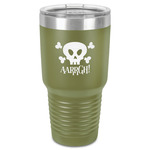 Pirate 30 oz Stainless Steel Tumbler - Olive - Single-Sided (Personalized)