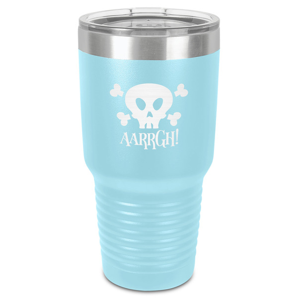 Custom Pirate 30 oz Stainless Steel Tumbler - Teal - Single-Sided (Personalized)