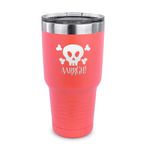 Pirate 30 oz Stainless Steel Tumbler - Coral - Single Sided (Personalized)