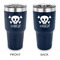 Pirate 30 oz Stainless Steel Ringneck Tumblers - Navy - Double Sided - APPROVAL