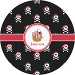 Pirate Multipurpose Round Labels - 5" (Personalized)