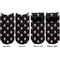 Pirate Adult Ankle Socks - Double Pair - Front and Back - Apvl