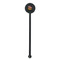 Pirate Black Plastic 5.5" Stir Stick - Round - Single Stick