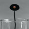 Pirate Black Plastic 7" Stir Stick - Oval - Main