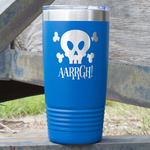 Pirate 20 oz Stainless Steel Tumbler - Royal Blue - Double Sided (Personalized)