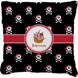 Pirate Faux-Linen Throw Pillow 20" (Personalized)