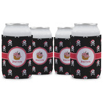 Pirate Can Cooler (12 oz) - Set of 4 w/ Name or Text