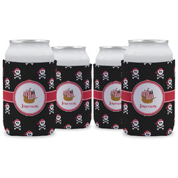 Pirate Can Cooler (12 oz) - Set of 4 w/ Name or Text