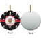 Pirate Ceramic Flat Ornament - Circle Front & Back (APPROVAL)