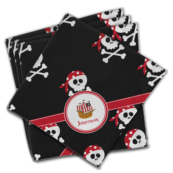 Custom Pirate Cloth Napkins (Set of 4) (Personalized)