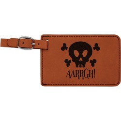 Pirate Leatherette Luggage Tag (Personalized)