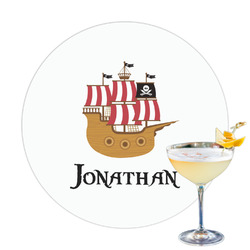 Pirate Printed Drink Topper - 3.25" (Personalized)