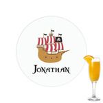 Pirate Printed Drink Topper - 2.15" (Personalized)