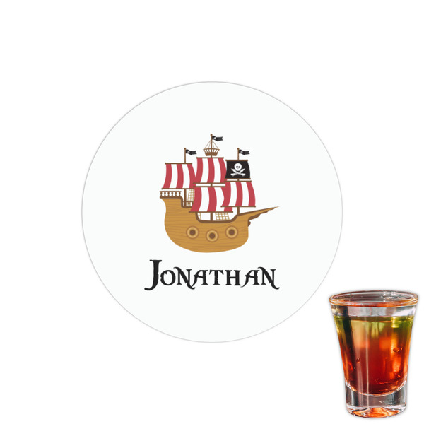 Custom Pirate Printed Drink Topper - 1.5" (Personalized)