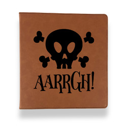 Pirate Leather Binder - 1" - Rawhide (Personalized)