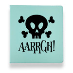 Pirate Leather Binder - 1" - Teal (Personalized)