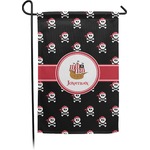 Pirate Small Garden Flag - Double Sided w/ Name or Text