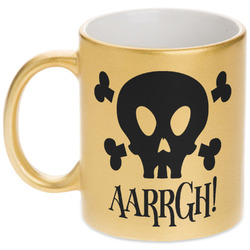 Pirate Metallic Gold Mug (Personalized)