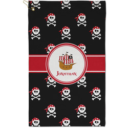 Pirate Golf Towel - Poly-Cotton Blend - Small w/ Name or Text