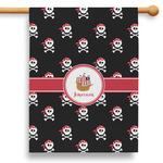 Pirate 28" House Flag - Single Sided (Personalized)