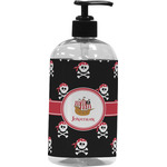 Pirate Plastic Soap / Lotion Dispenser (16 oz - Large - Black) (Personalized)