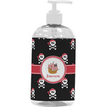 Pirate Plastic Soap / Lotion Dispenser (16 oz - Large - White) (Personalized)