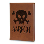 Pirate Leatherette Journal - Large - Double Sided (Personalized)