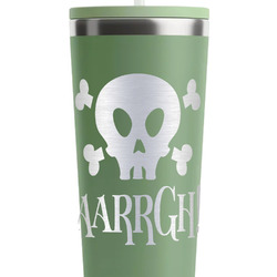 Pirate RTIC Everyday Tumbler with Straw - 28oz - Light Green - Double-Sided (Personalized)