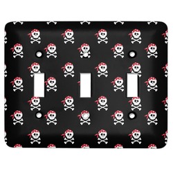 Pirate Light Switch Cover (3 Toggle Plate)