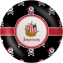 Pirate Melamine Salad Plate - 8" (Personalized)