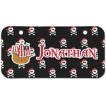 Pirate Mini/Bicycle License Plate (2 Holes) (Personalized)