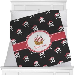 Pirate Minky Blanket - Twin / Full - 80"x60" - Double Sided (Personalized)