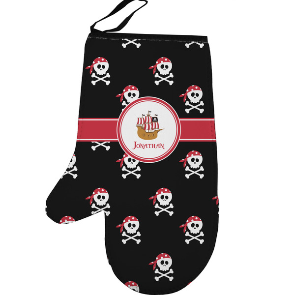 Custom Pirate Left Oven Mitt (Personalized)