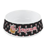 Pirate Plastic Dog Bowl - Small (Personalized)