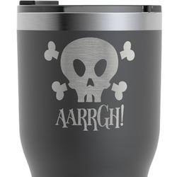Pirate RTIC Tumbler - Black - Engraved Front (Personalized)
